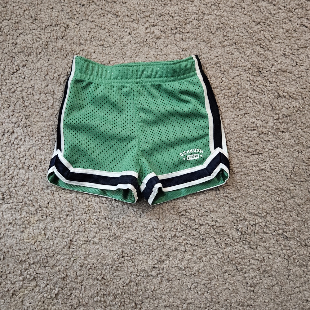 OshKosh B'gosh Green Athletic Shorts with Black Accents